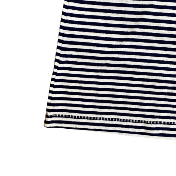 J.Crew NWT Striped Tee Red Trim Navy White Breton Cotton Blend Size Small - Picture 5 of 10